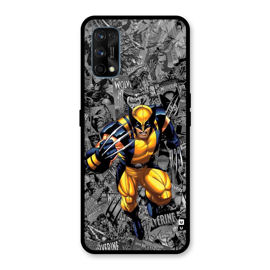Logan Stance Glass Back Case for Realme 7 Pro