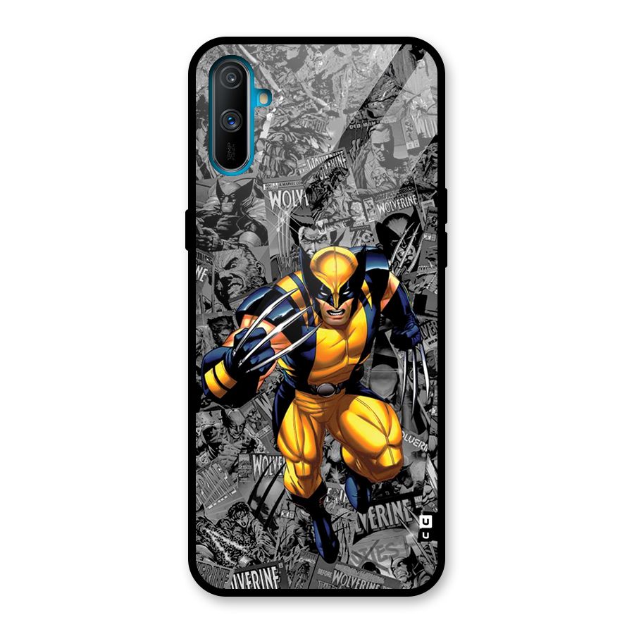Logan Stance Glass Back Case for Realme C3