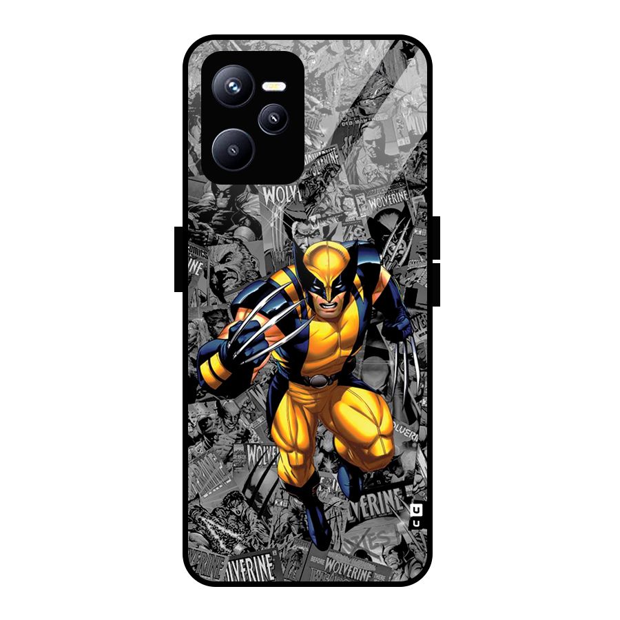 Logan Stance Glass Back Case for Realme C35