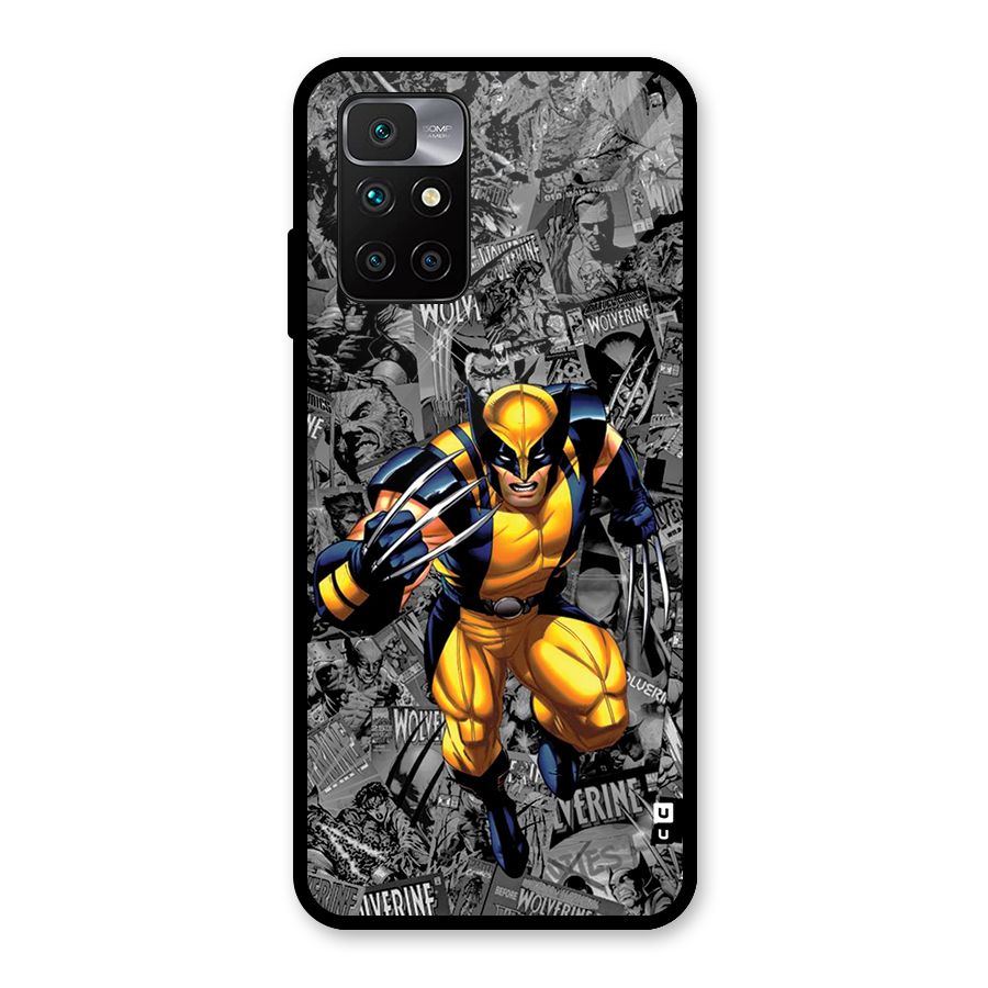 Logan Stance Glass Back Case for Redmi 10 Prime