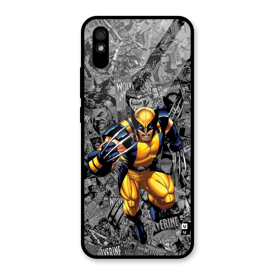 Logan Stance Glass Back Case for Redmi 9A