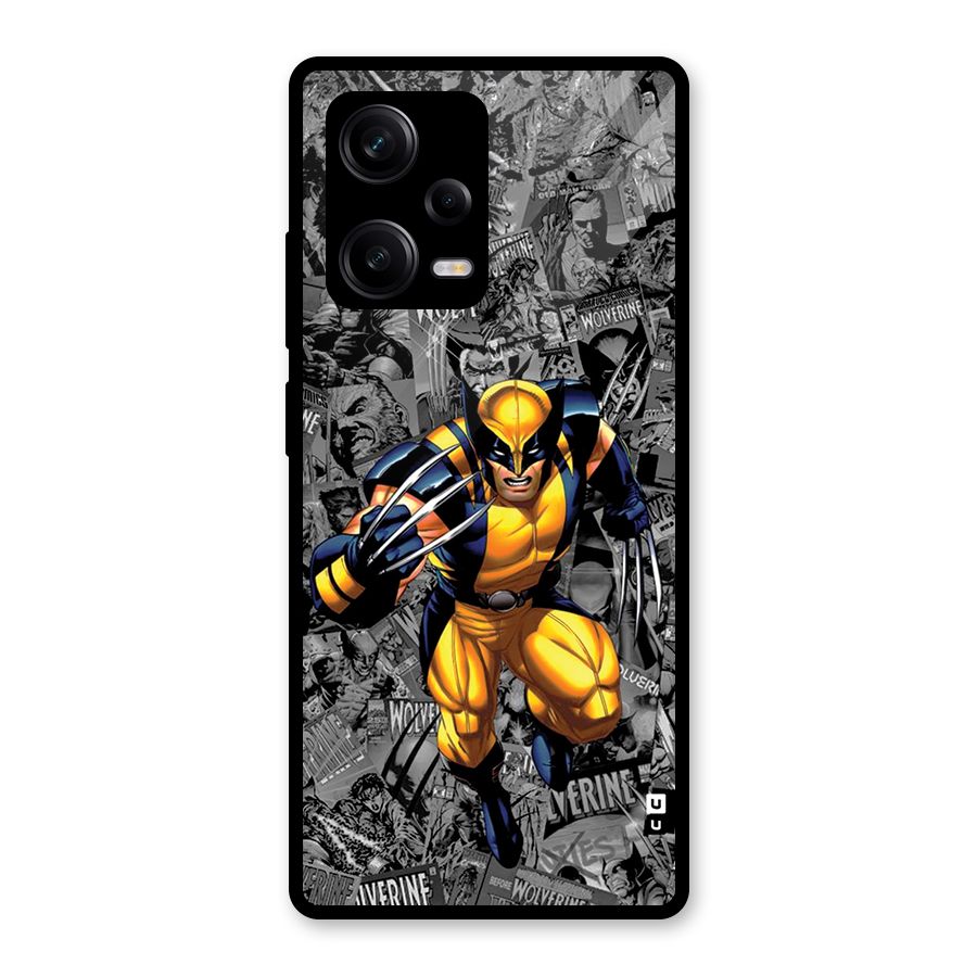 Logan Stance Glass Back Case for Redmi Note 12 Pro