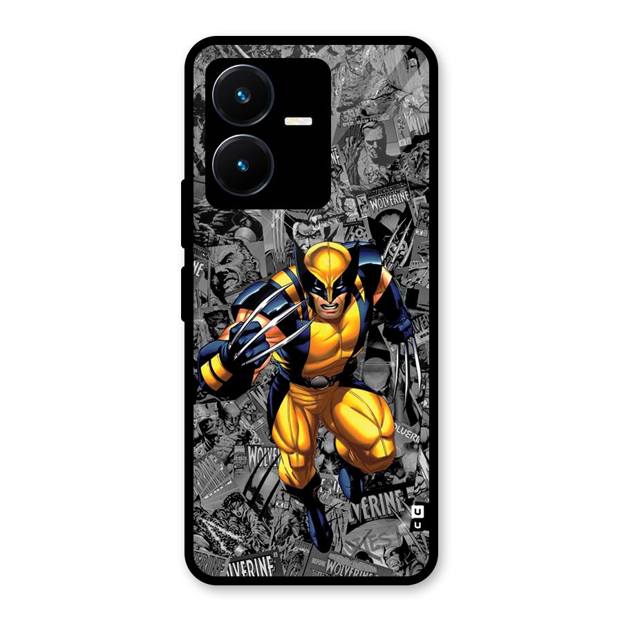 Logan Stance Glass Back Case for Vivo Y22s