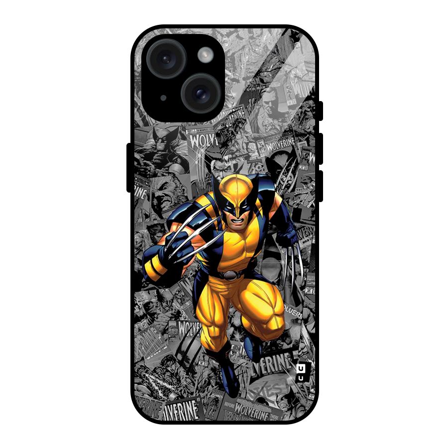 Logan Stance Glass Back Case for iPhone 15