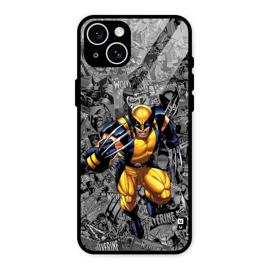 Logan Stance Glass Back Case for iPhone 15 Plus