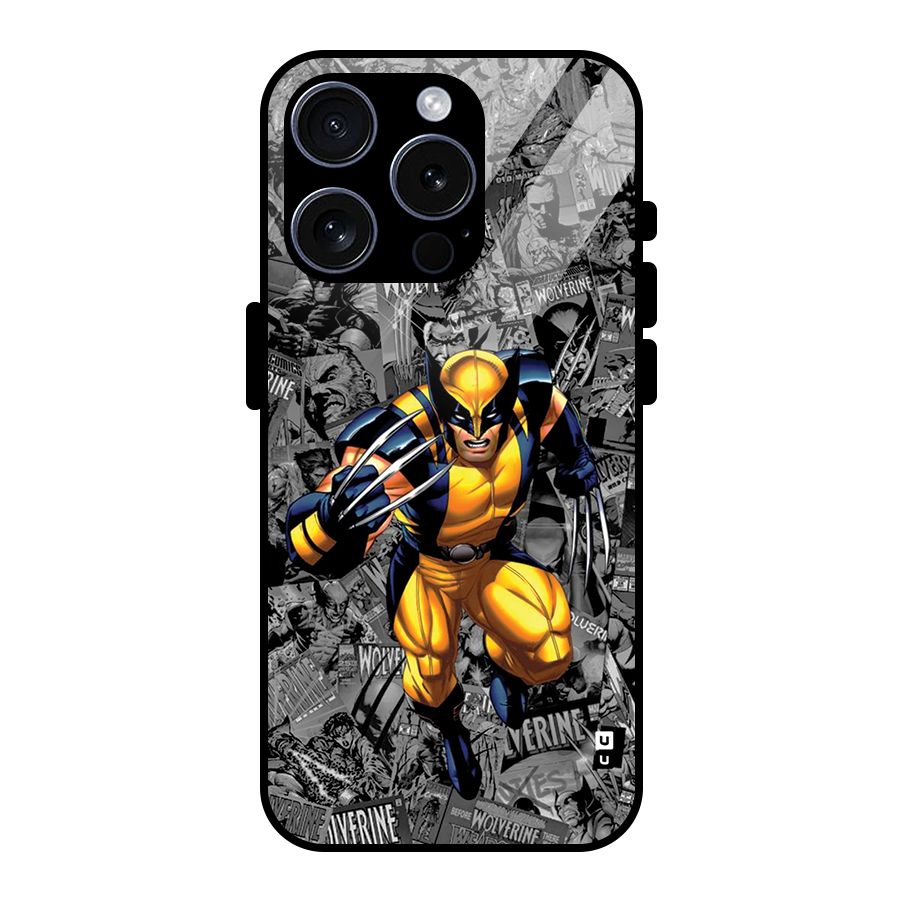 Logan Stance Glass Back Case for iPhone 15 Pro