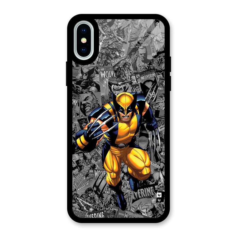 Logan Stance Glass Back Case for iPhone XS