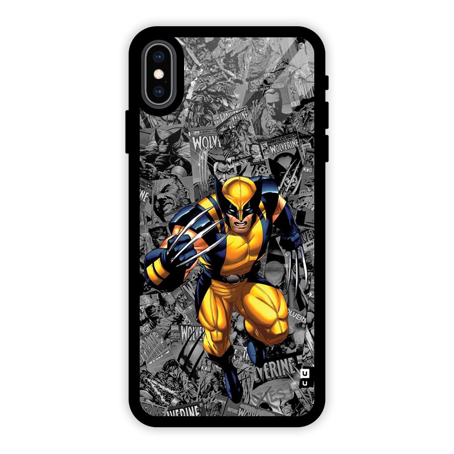 Logan Stance Glass Back Case for iPhone XS Max