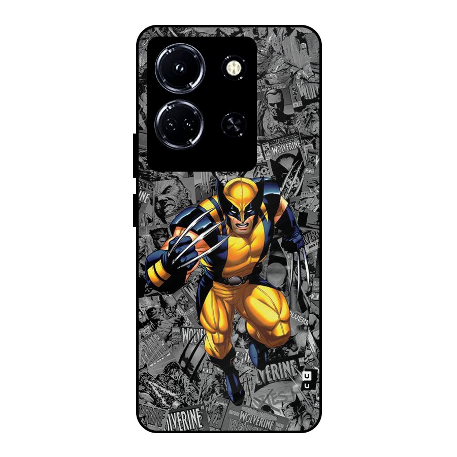 Logan Stance Metal Back Case for Infinix Note 30 5G
