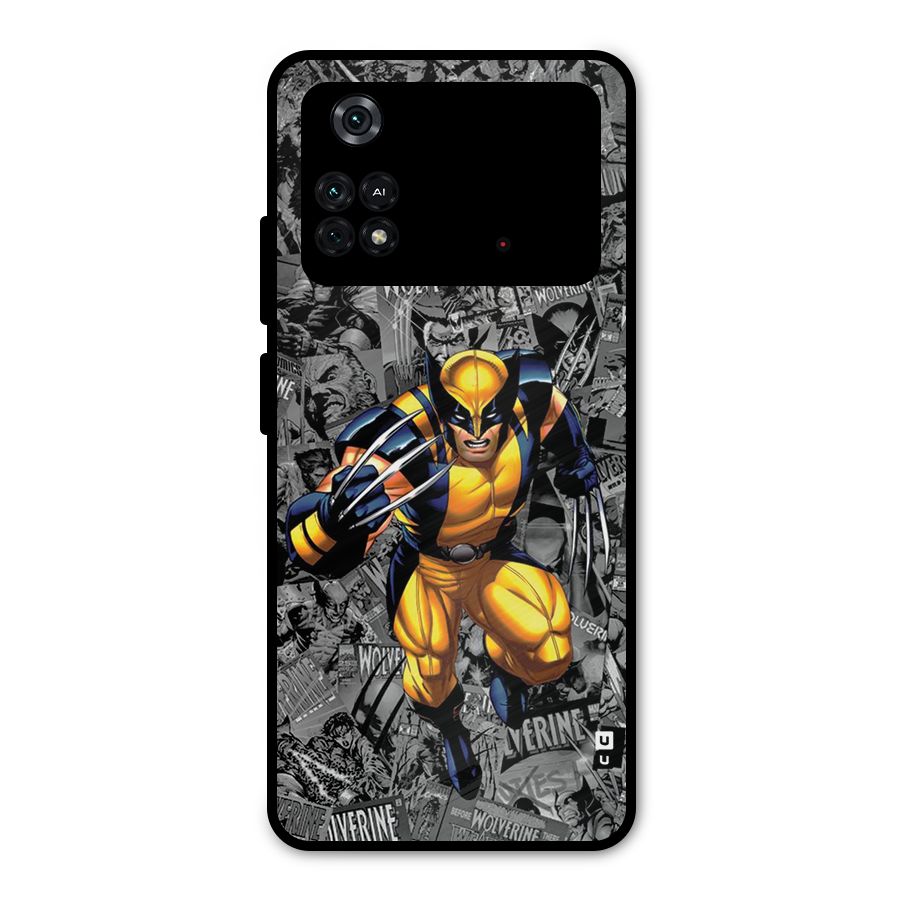 Logan Stance Metal Back Case for Poco M4 Pro 4G