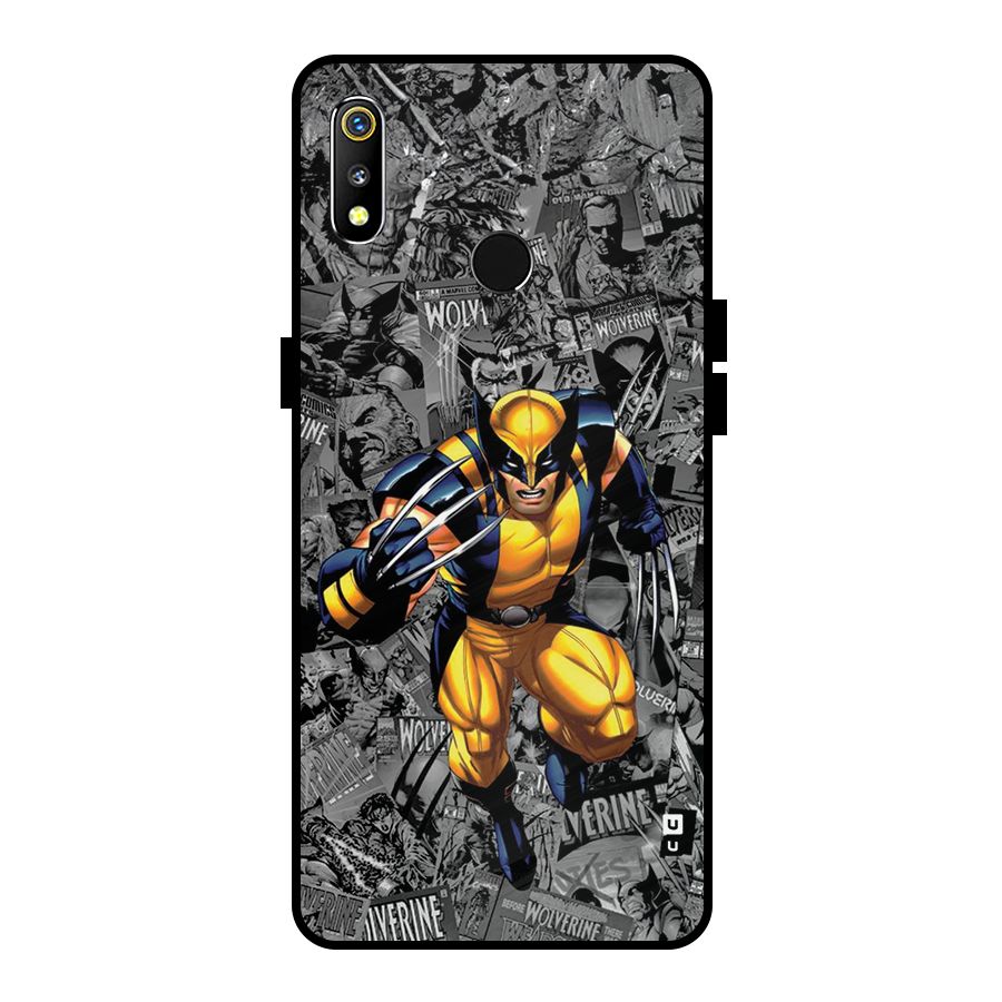 Logan Stance Metal Back Case for Realme 3
