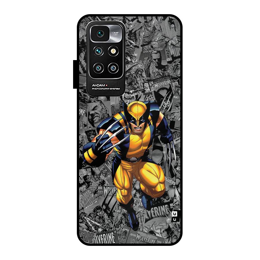 Logan Stance Metal Back Case for Redmi 10 Prime