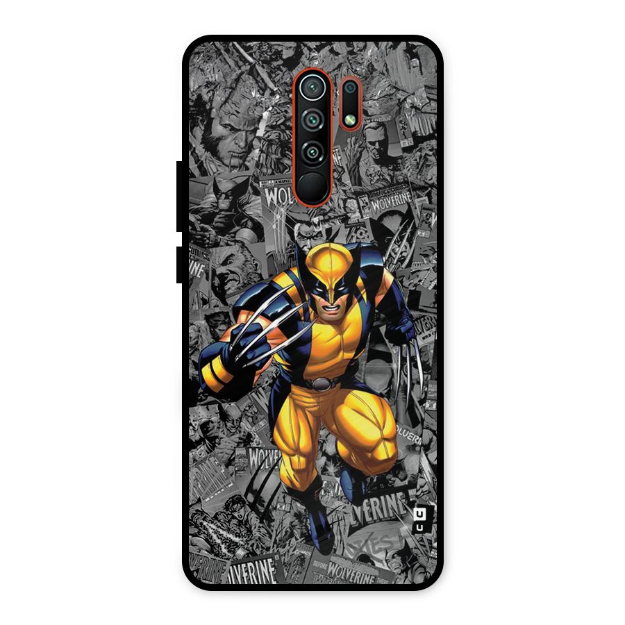 Logan Stance Metal Back Case for Redmi 9 Prime