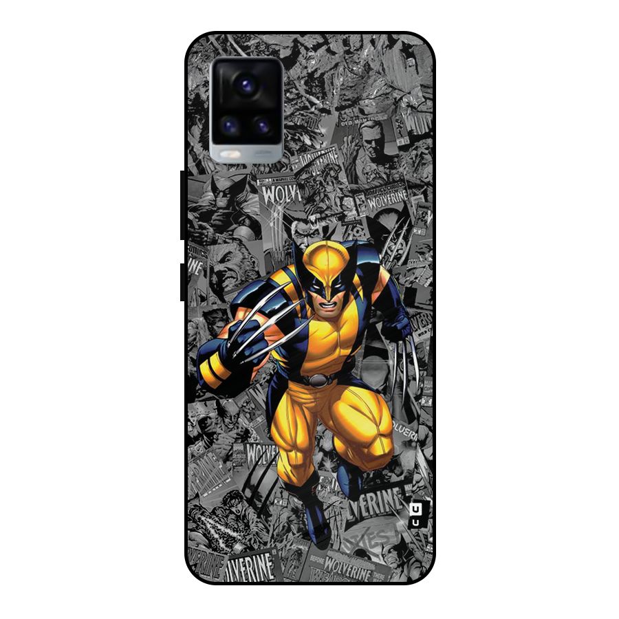 Logan Stance Metal Back Case for Vivo V20 2021
