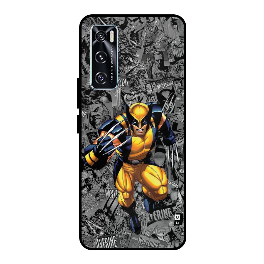 Logan Stance Metal Back Case for Vivo V20 SE