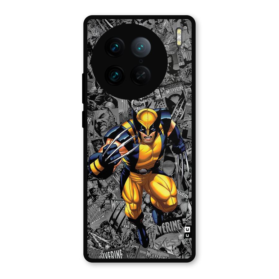 Logan Stance Metal Back Case for Vivo X90 Pro