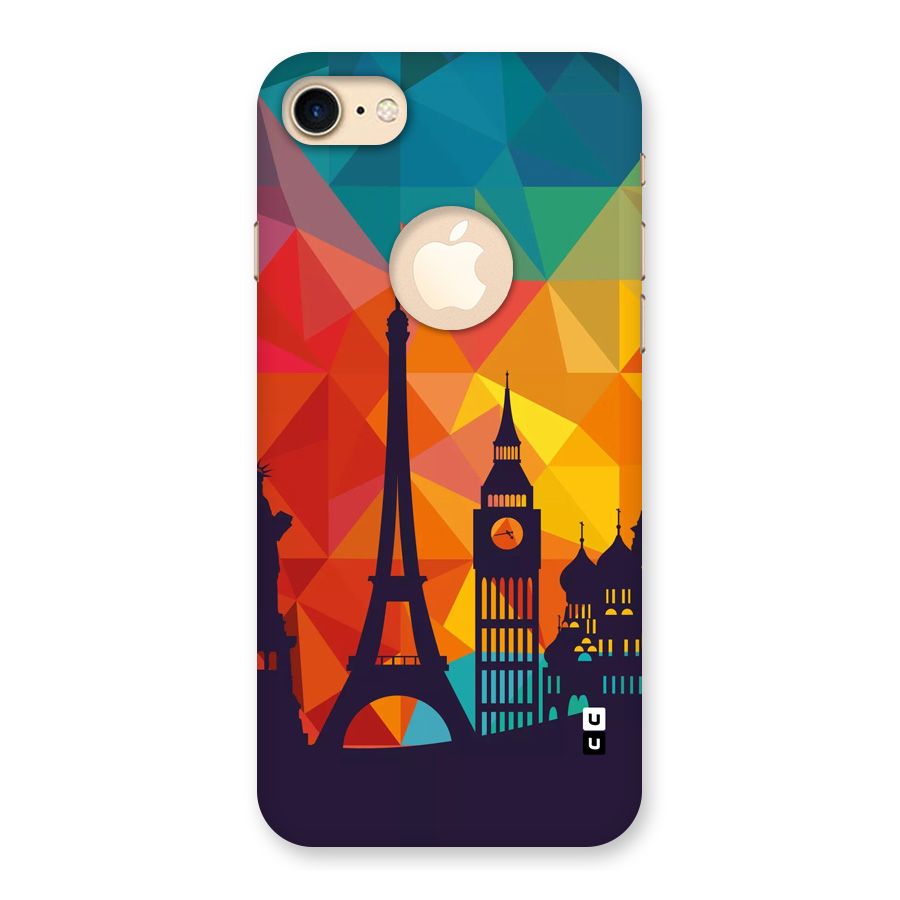 London Art Back Case for iPhone 7 Logo Cut
