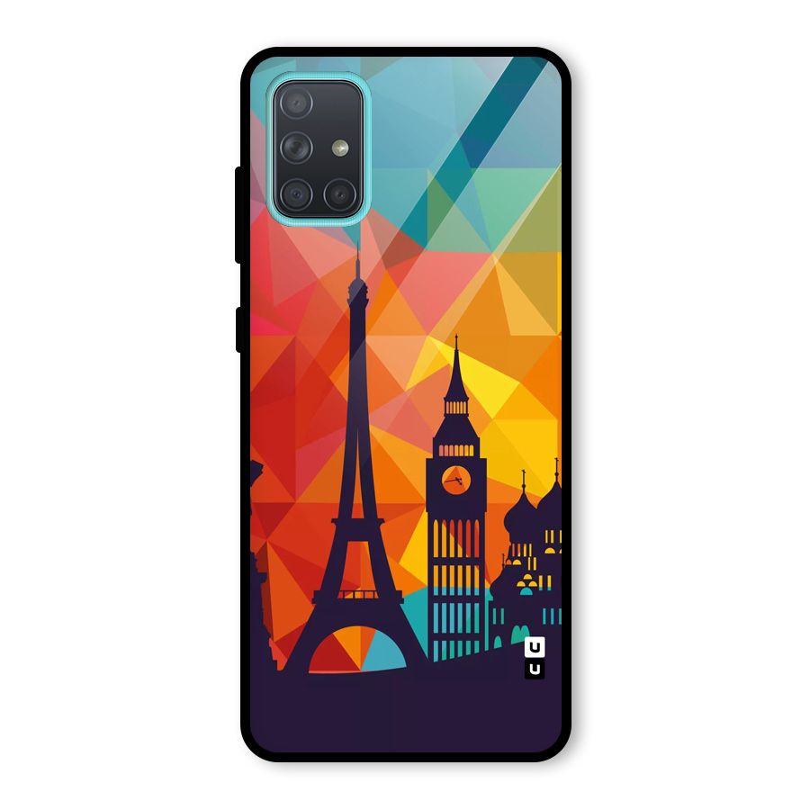London Art Glass Back Case for Galaxy A71