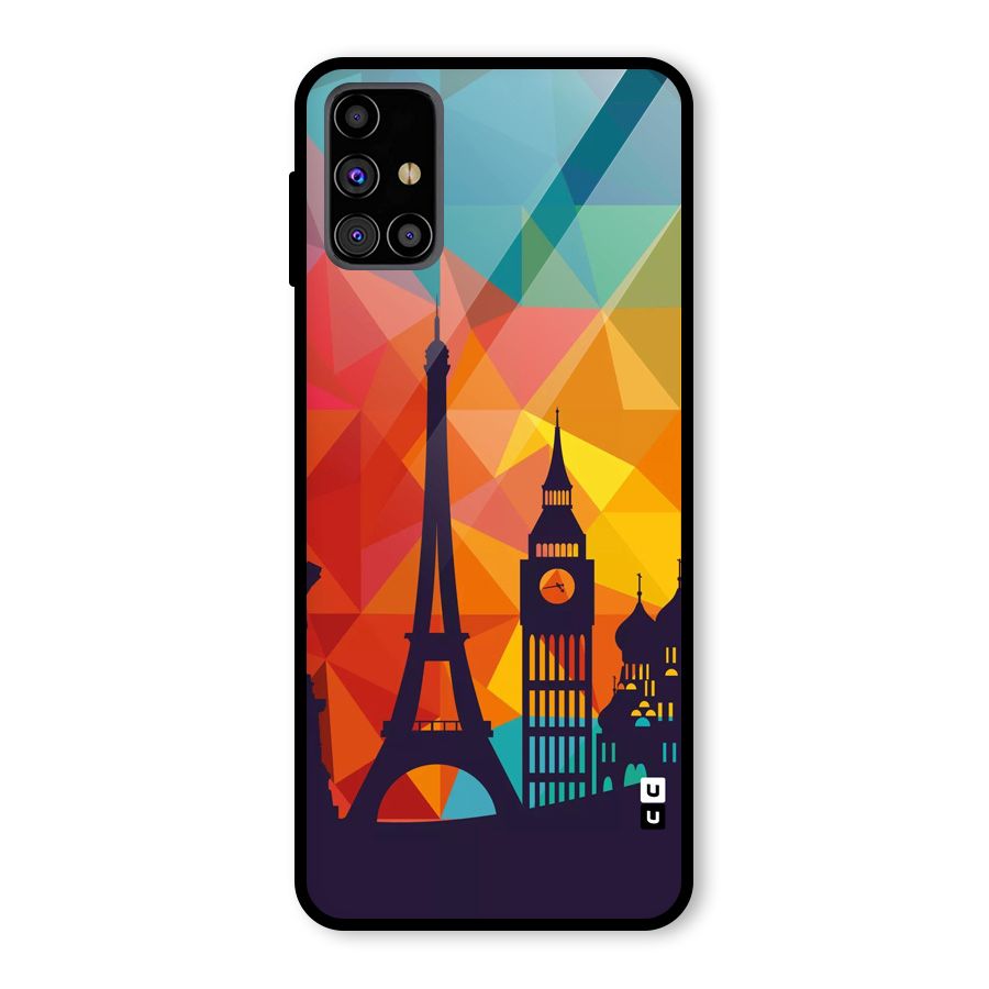 London Art Glass Back Case for Galaxy M31s