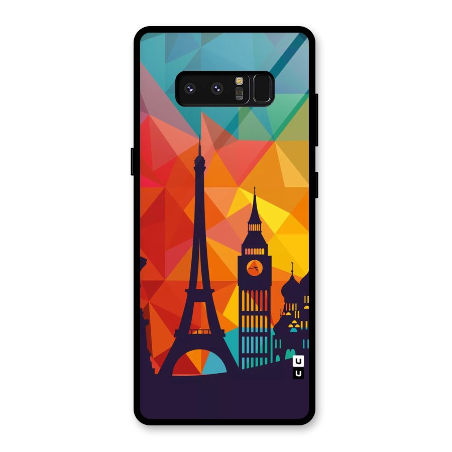 London Art Glass Back Case for Galaxy Note 8