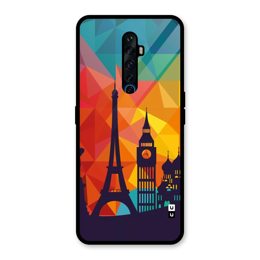 London Art Glass Back Case for Oppo Reno2 F