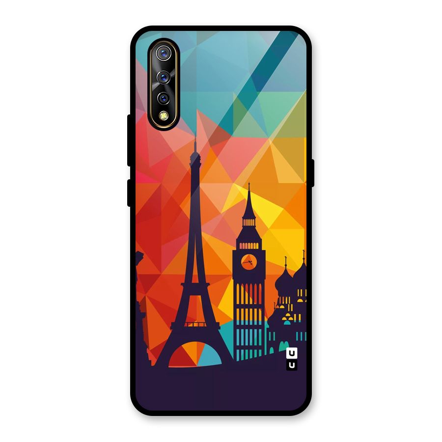 London Art Glass Back Case for Vivo S1