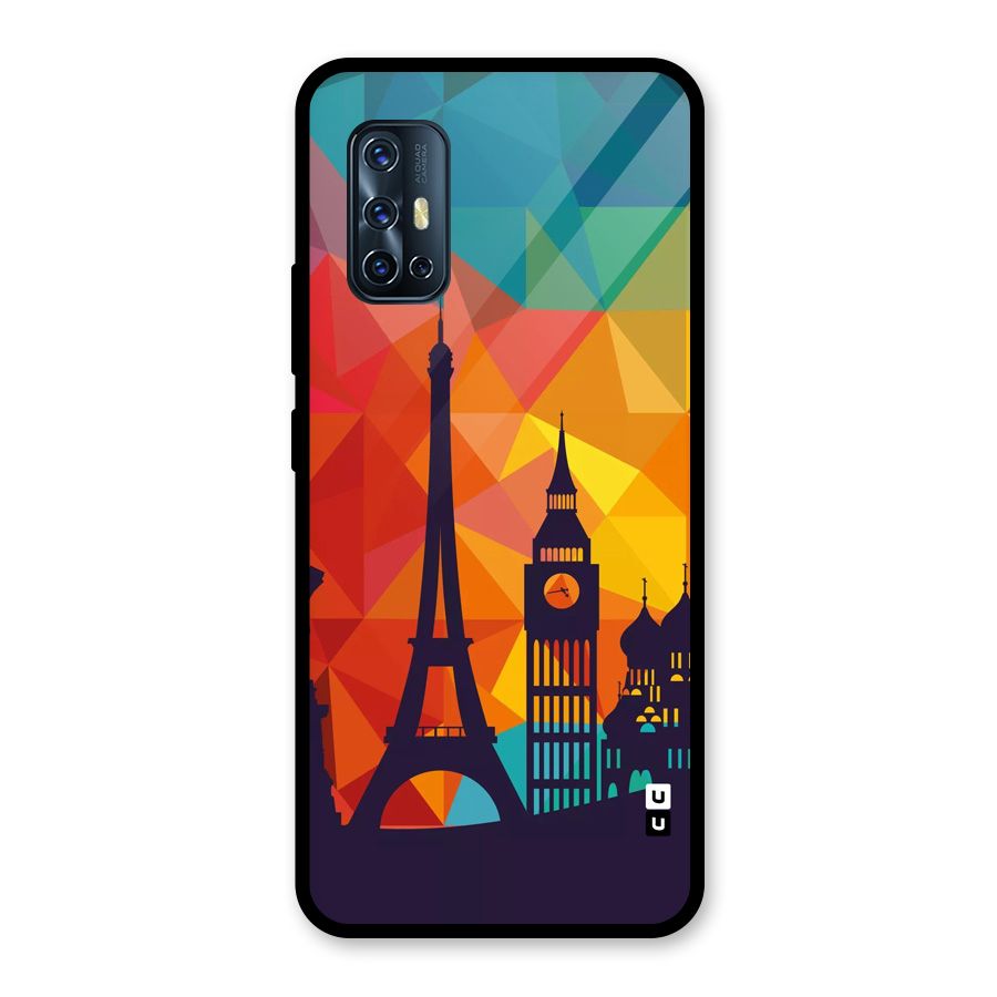 London Art Glass Back Case for Vivo V17