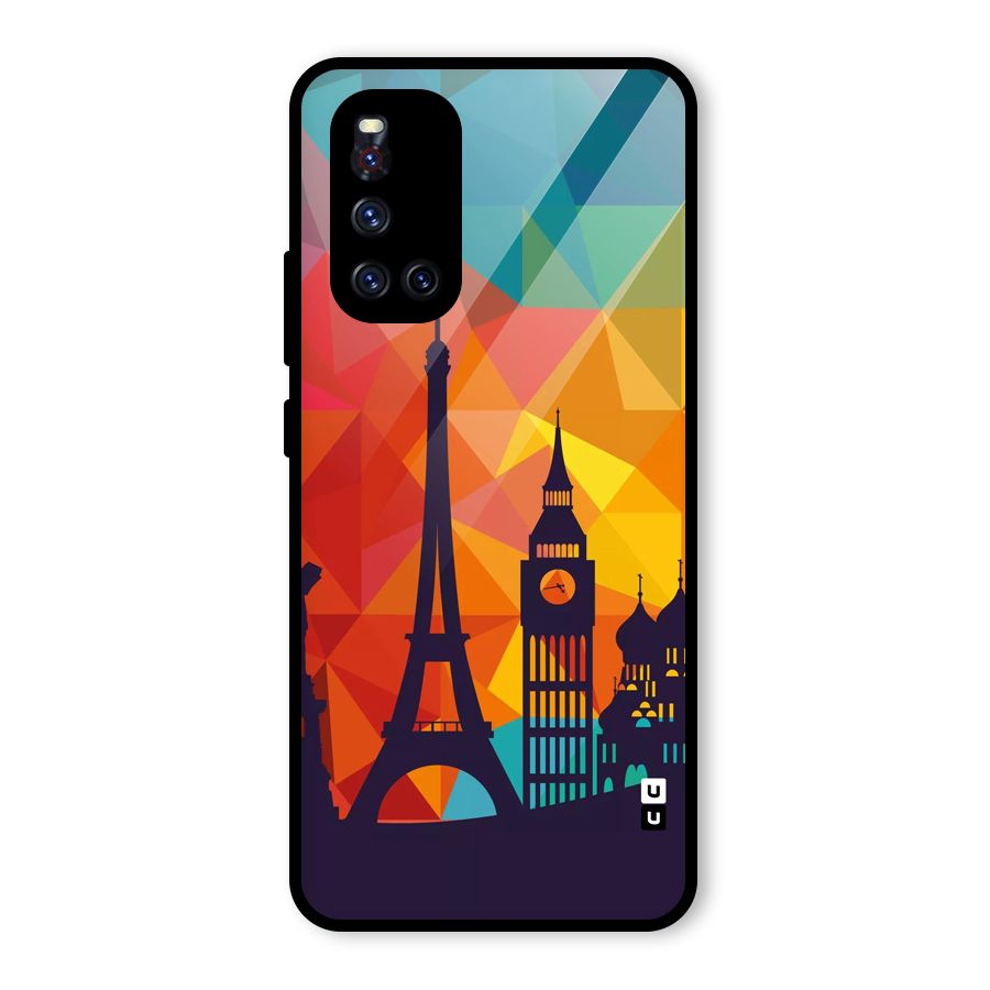 London Art Glass Back Case for Vivo V19