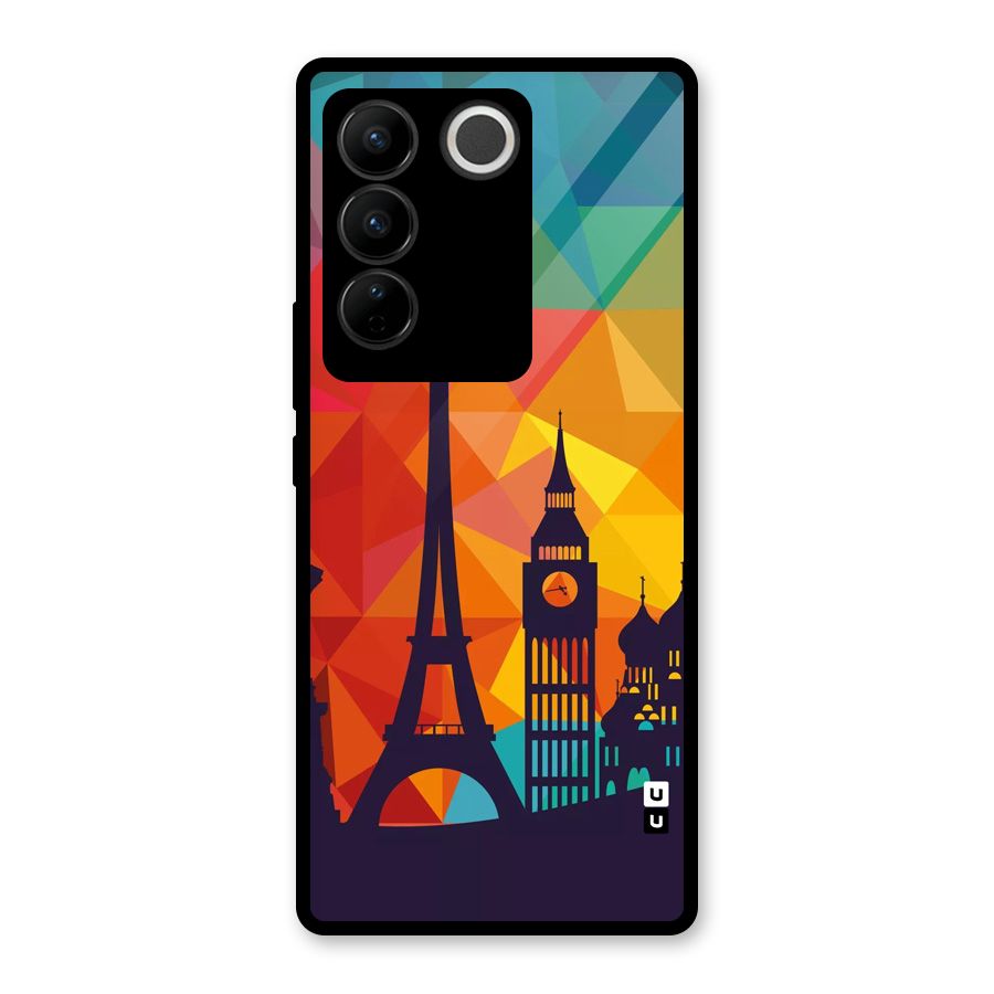 London Art Glass Back Case for Vivo V27