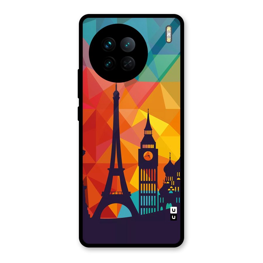 London Art Glass Back Case for Vivo X90