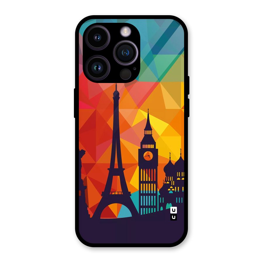 London Art Glass Back Case for iPhone 14 Pro