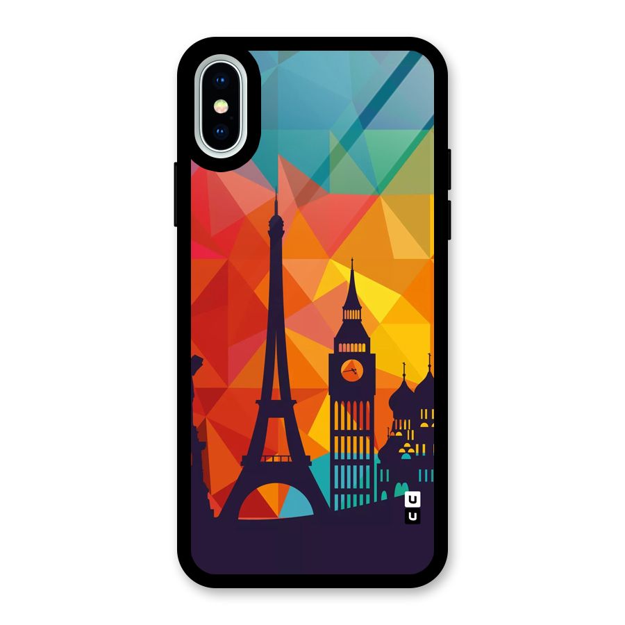 London Art Glass Back Case for iPhone X