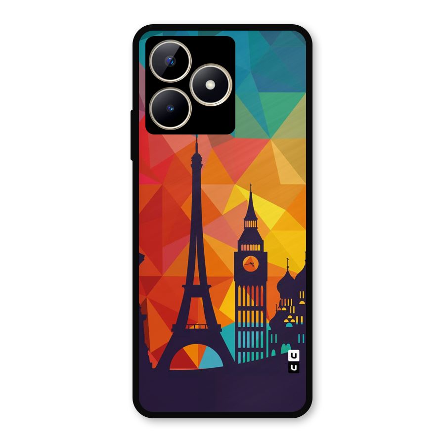 London Art Metal Back Case for Realme C53