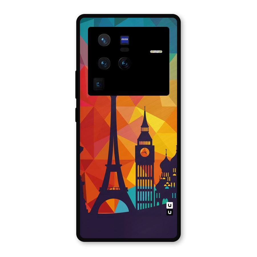 London Art Metal Back Case for Vivo X80 Pro