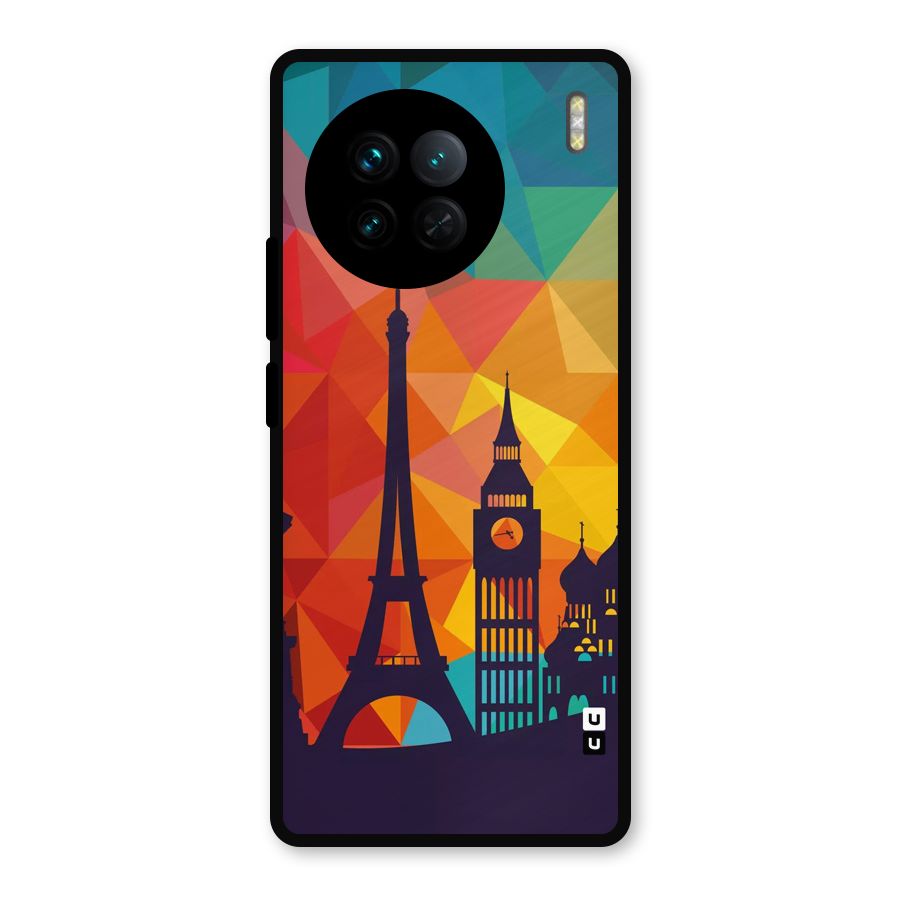 London Art Metal Back Case for Vivo X90