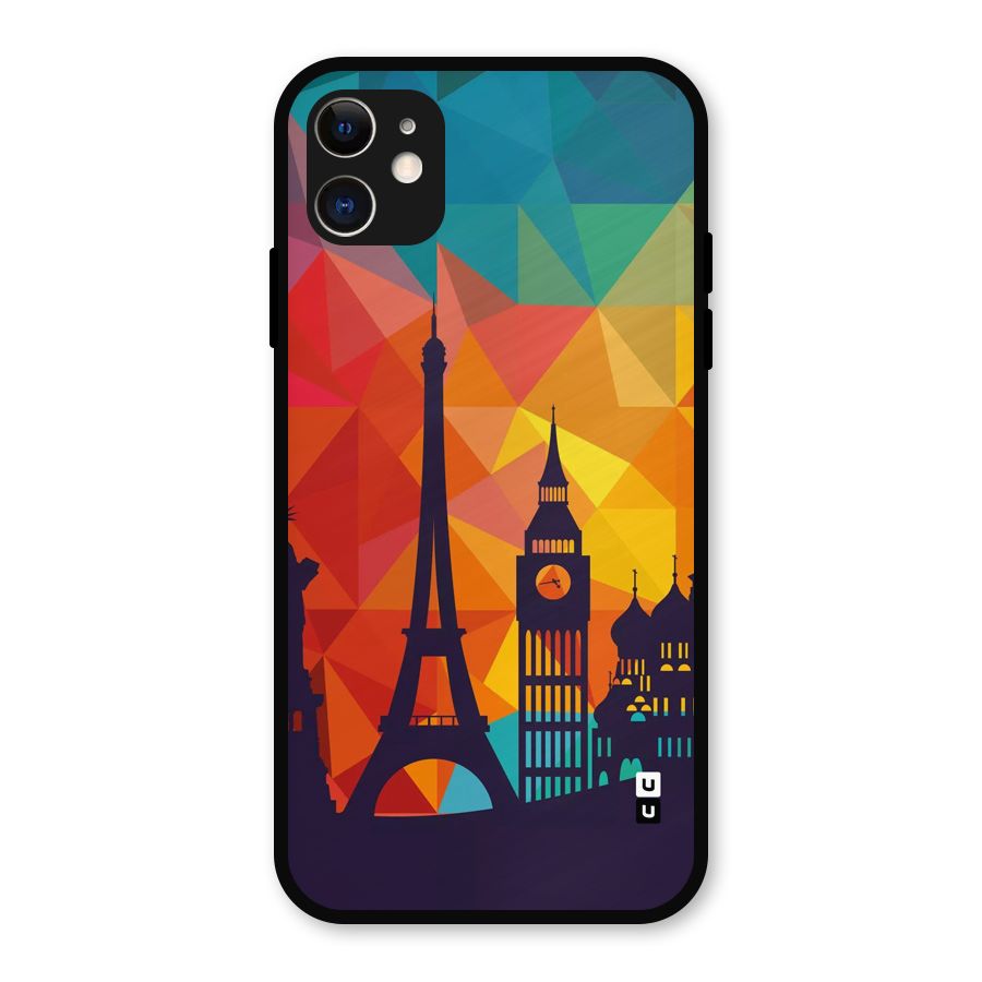 London Art Metal Back Case for iPhone 11