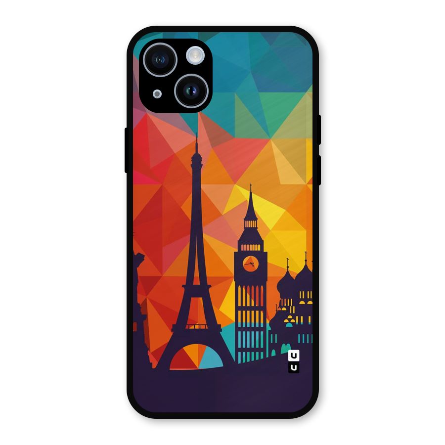 London Art Metal Back Case for iPhone 14