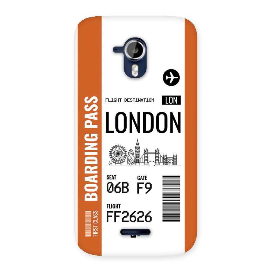London Boarding Pass Back Case for Canvas Magnus A117