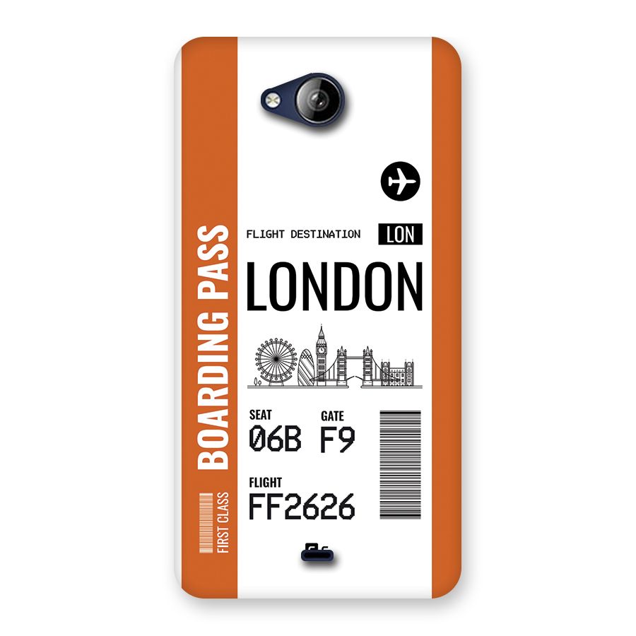 London Boarding Pass Back Case for Canvas Play Q355