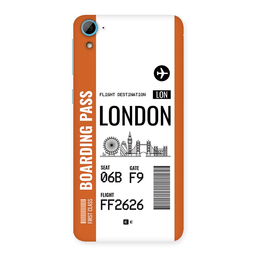 London Boarding Pass Back Case for Desire 826
