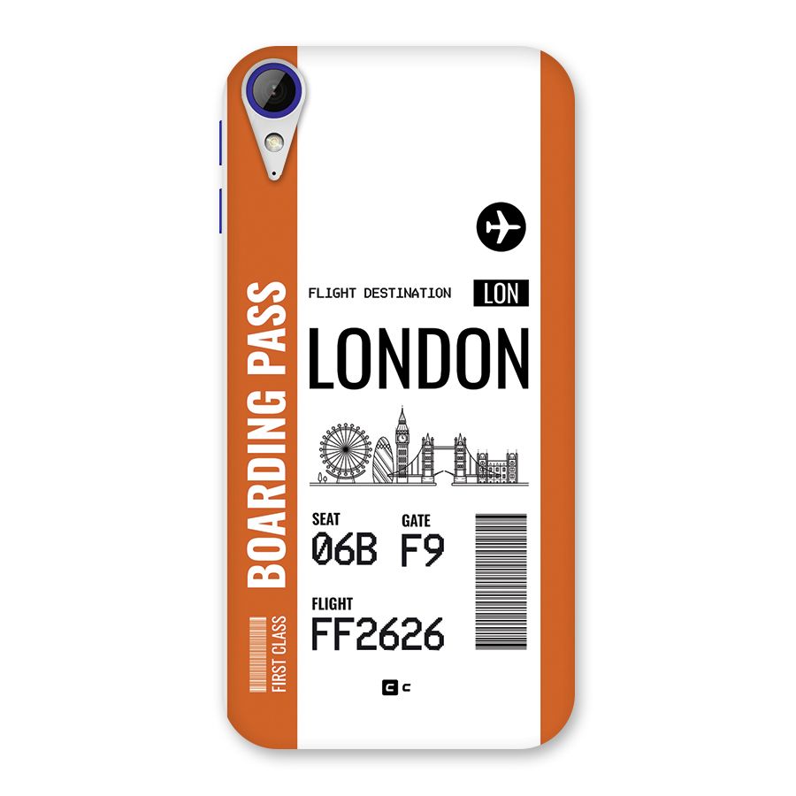 London Boarding Pass Back Case for Desire 830