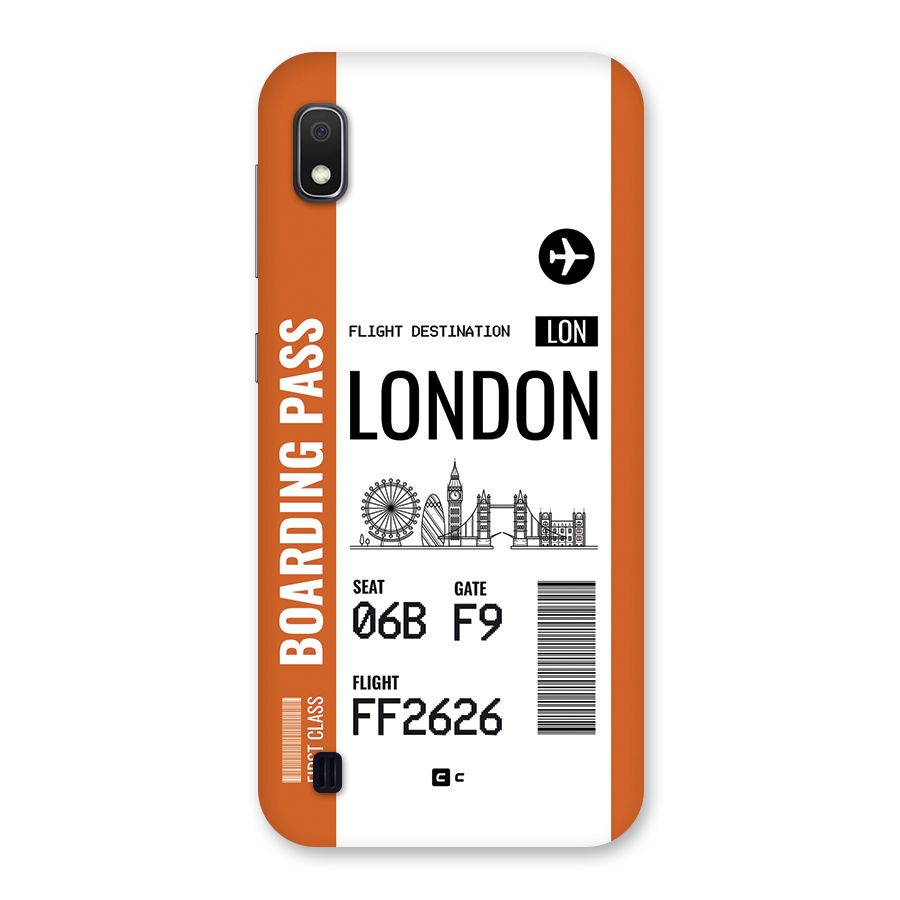London Boarding Pass Back Case for Galaxy A10