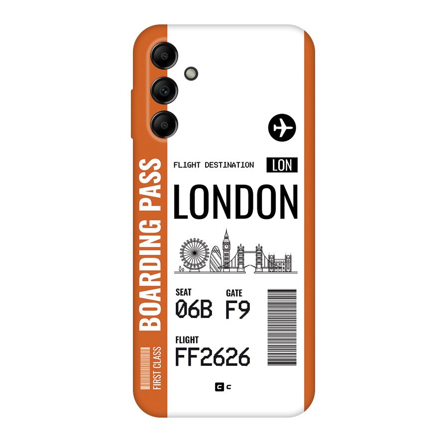London Boarding Pass Back Case for Galaxy A14 5G