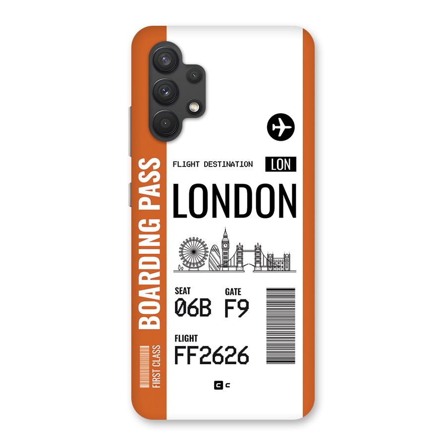 London Boarding Pass Back Case for Galaxy A32