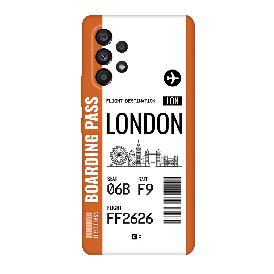 London Boarding Pass Back Case for Galaxy A53 5G