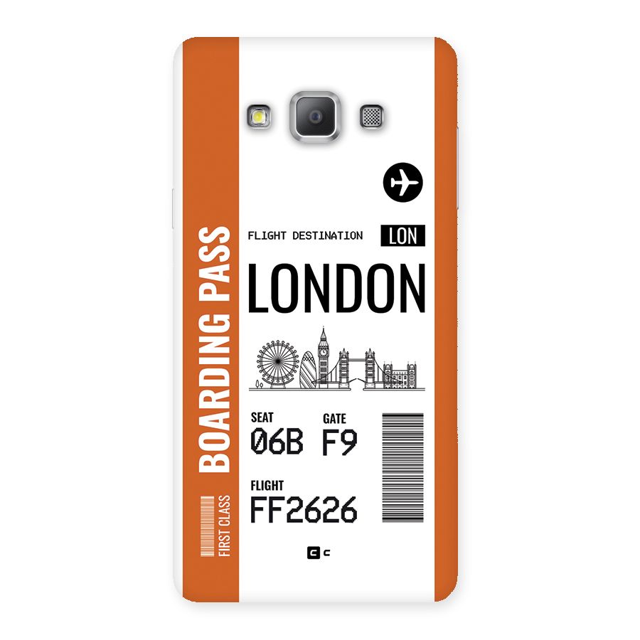 London Boarding Pass Back Case for Galaxy A7