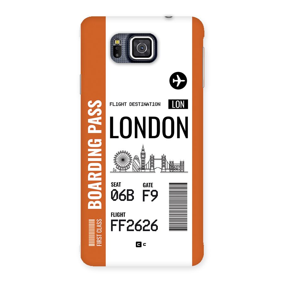 London Boarding Pass Back Case for Galaxy Alpha
