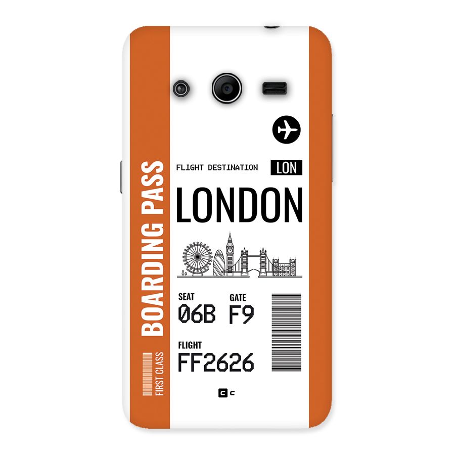 London Boarding Pass Back Case for Galaxy Core 2