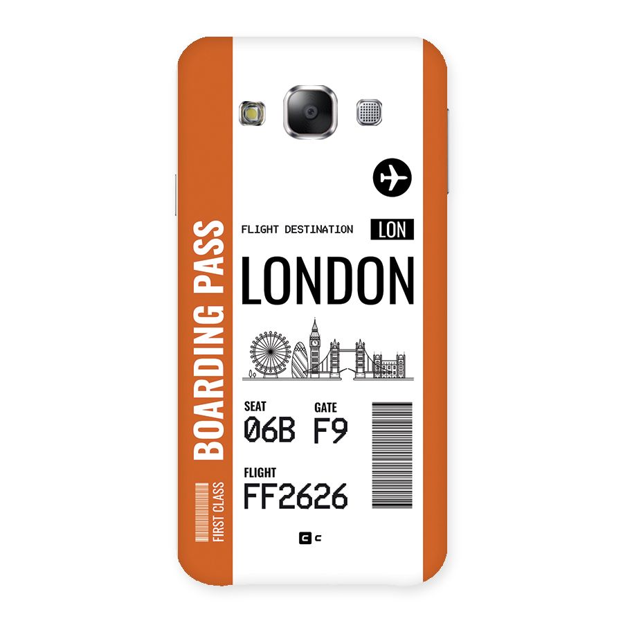 London Boarding Pass Back Case for Galaxy E5