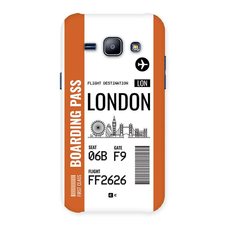 London Boarding Pass Back Case for Galaxy J1